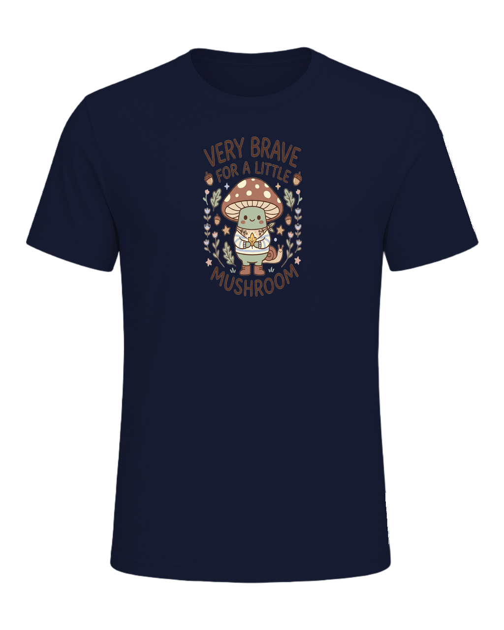 VERY BRAVE FOR A LITTLE MUSHROOM — Navy