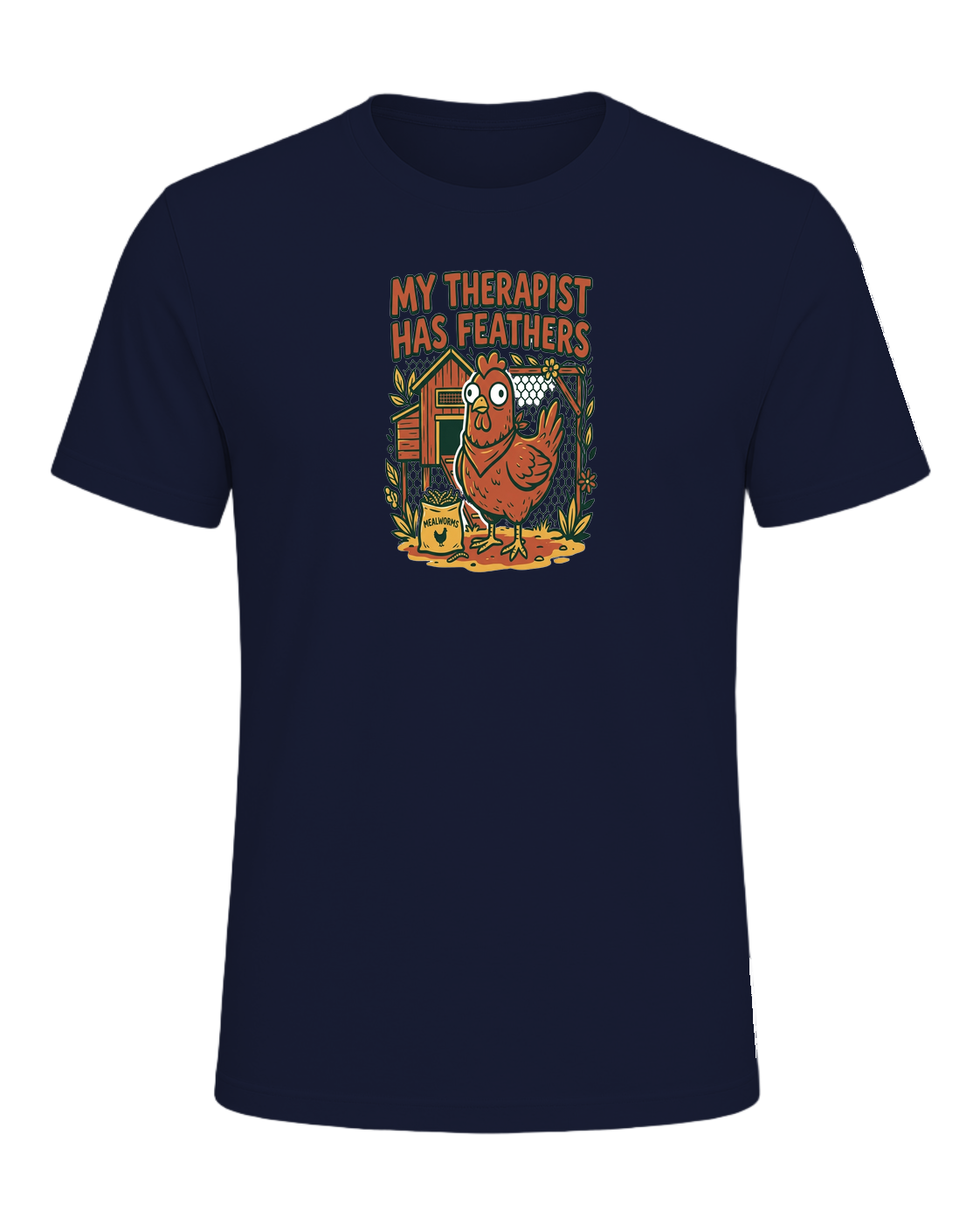 My Therapist Has Feathers — Navy