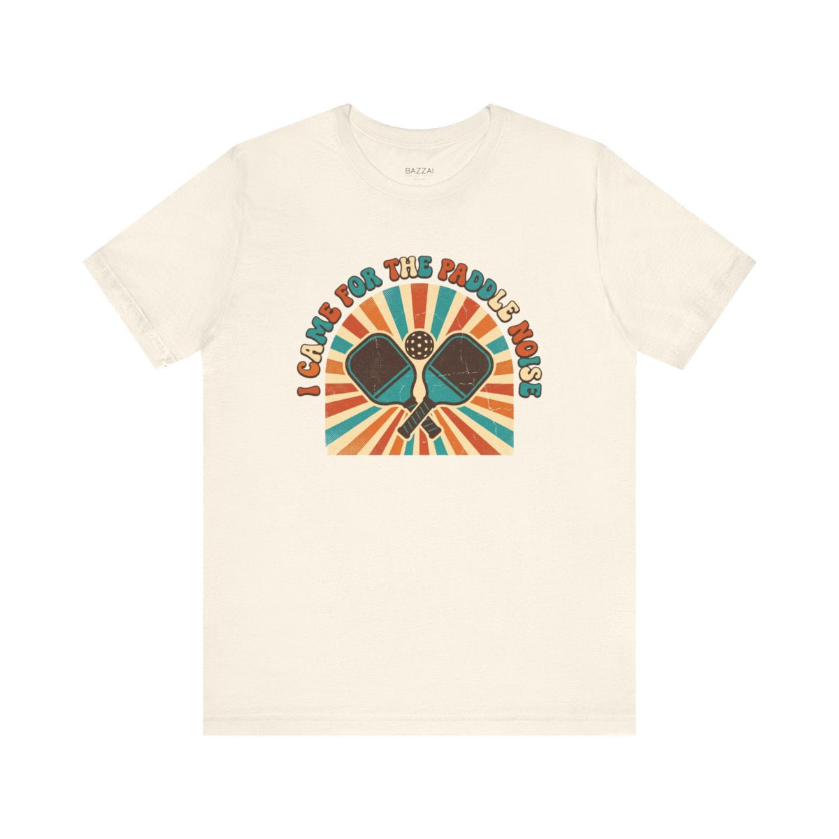 Funny Pickleball Gift T-Shirt — I Came for the Paddle Noise — pickleball t-shirt design