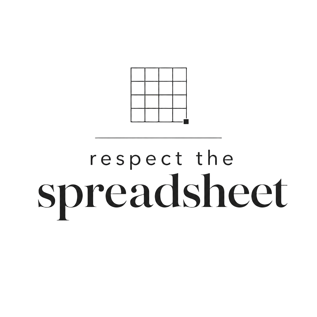 respect the spreadsheet