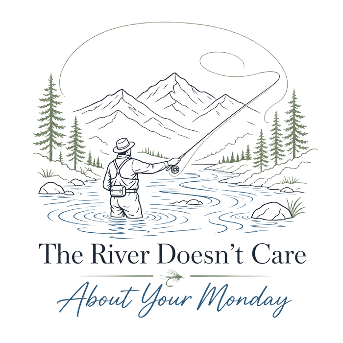 The River Doesn't Care About Your Monday (Sage & Blue)