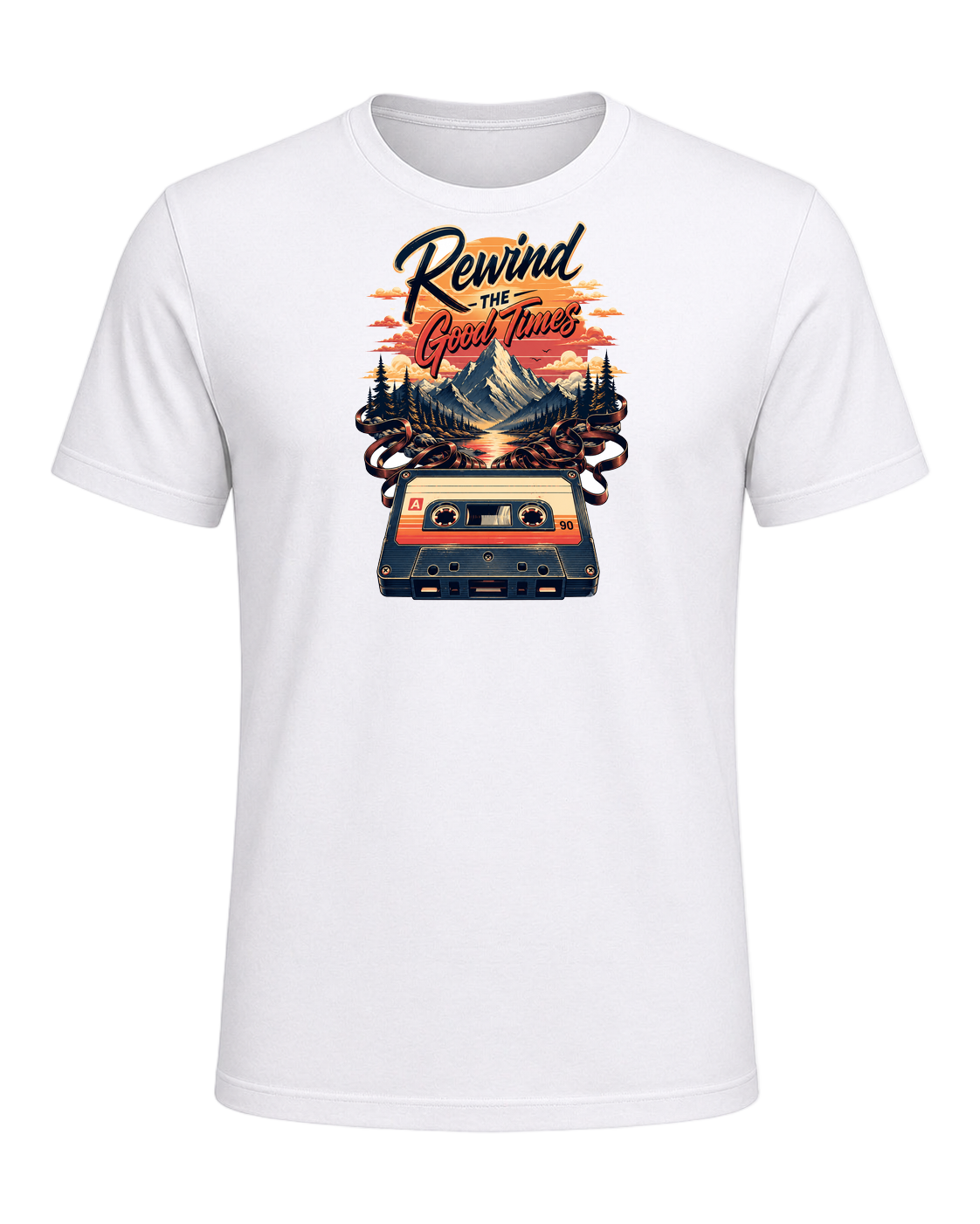 Cassette Tape Nostalgia — White