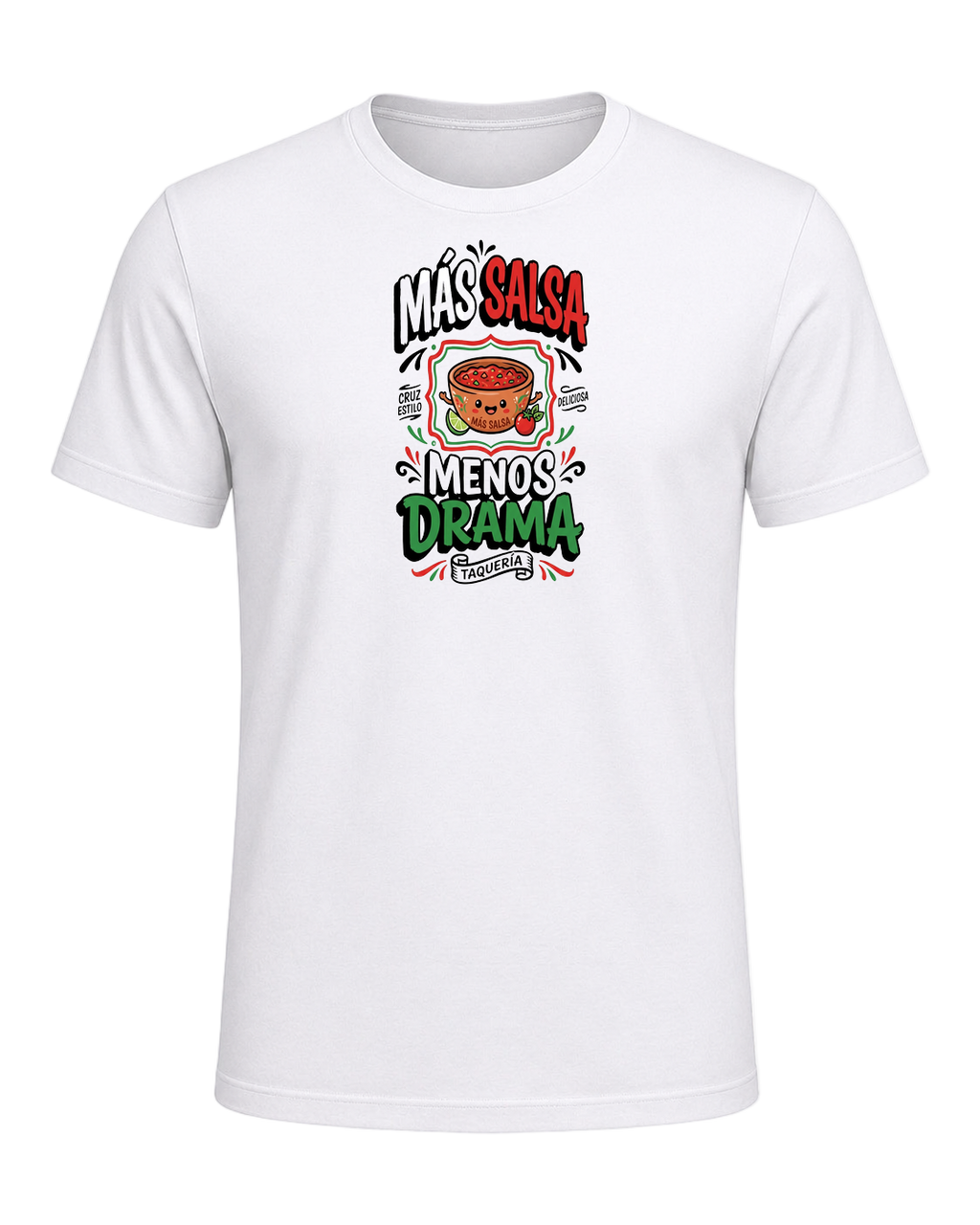 Más Salsa Menos Drama — White