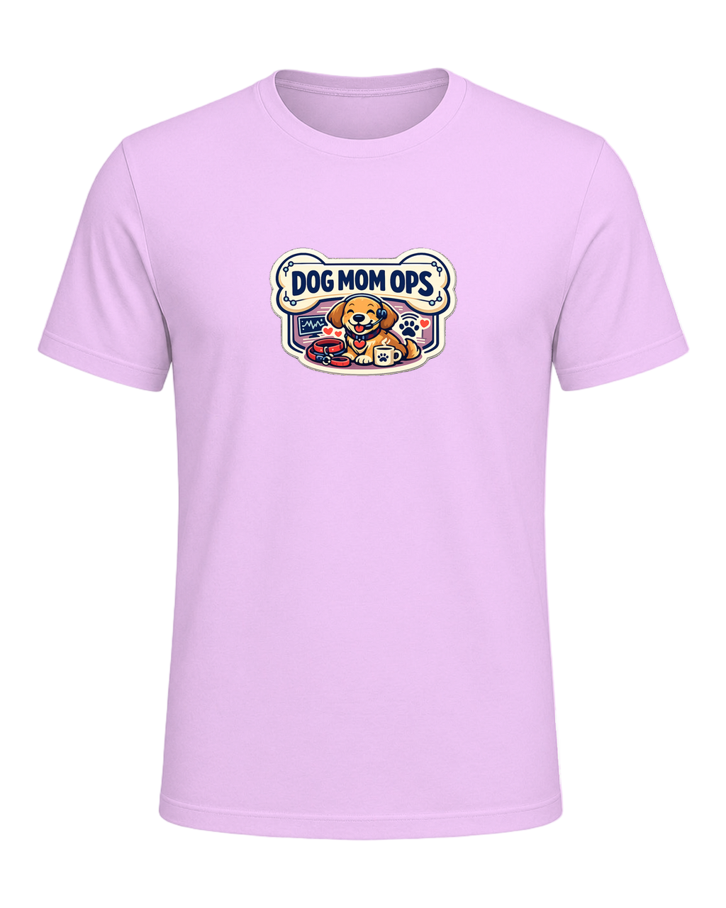 Dog Mom Ops Tee — Heather Prism Lilac