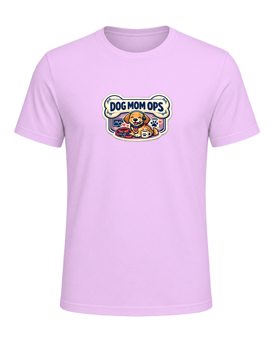 Dog Mom Ops Tee — Heather Prism Lilac