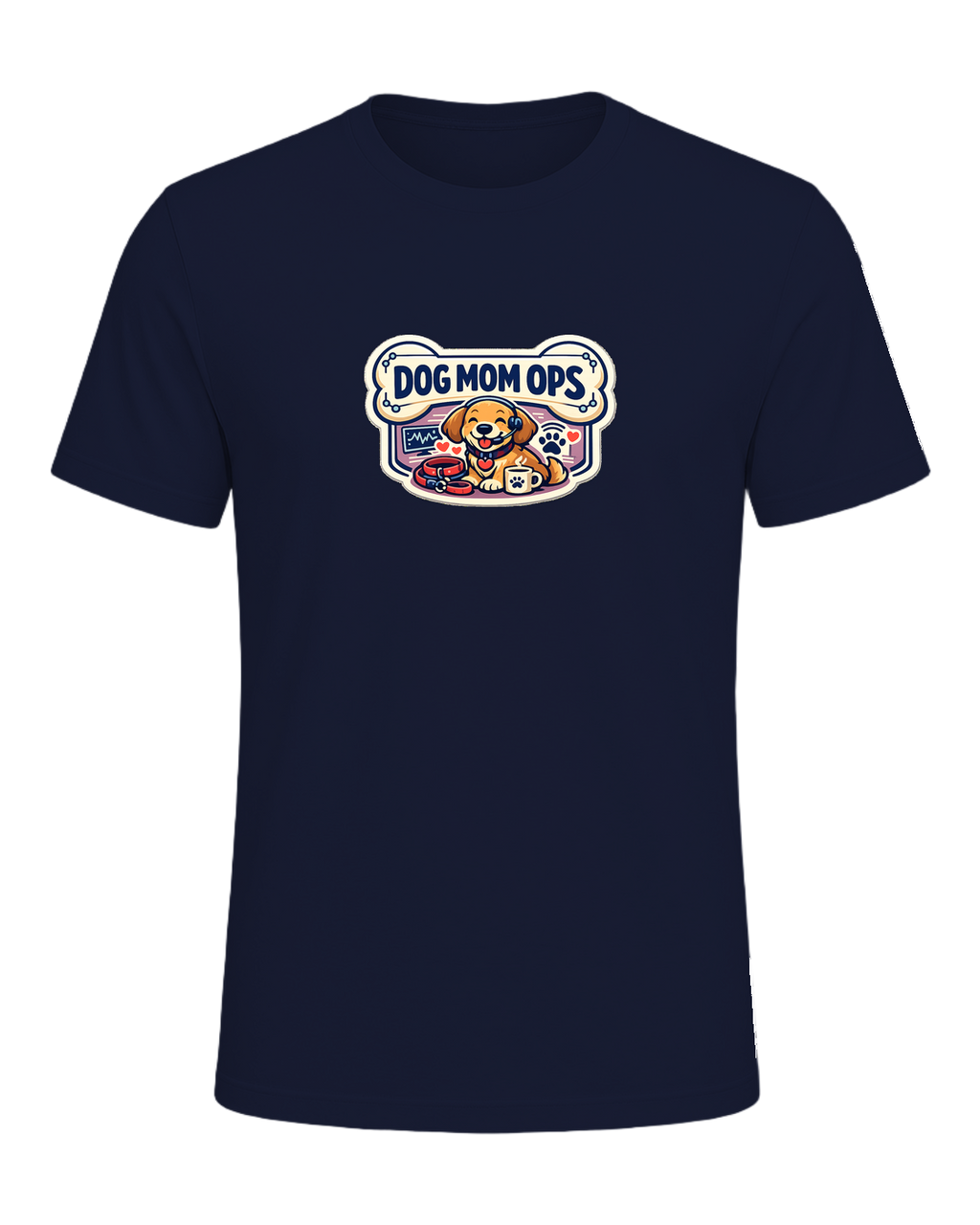 Dog Mom Ops Tee — Navy