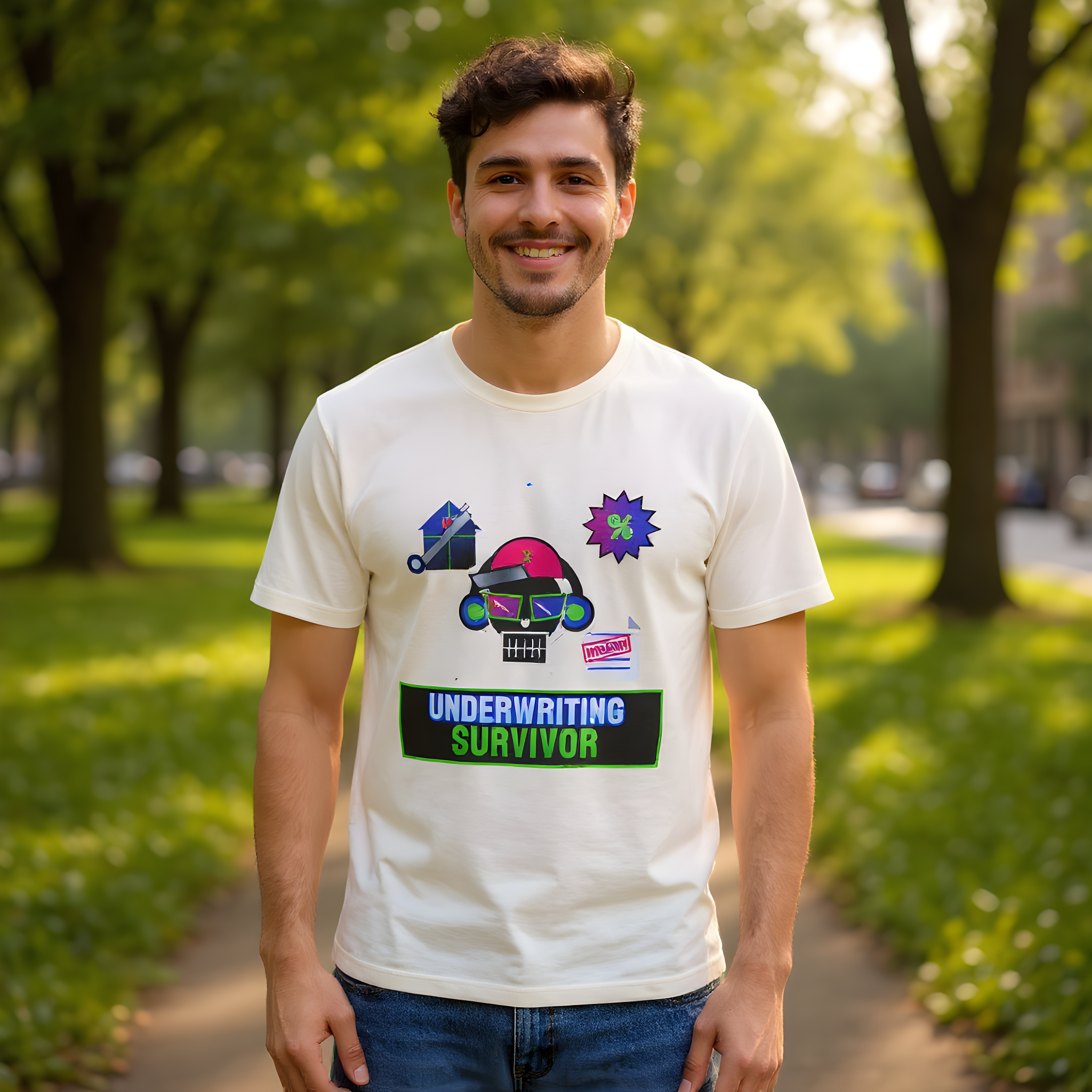 Underwriter T-Shirt — Underwriting Survivor — mortgage t-shirt design