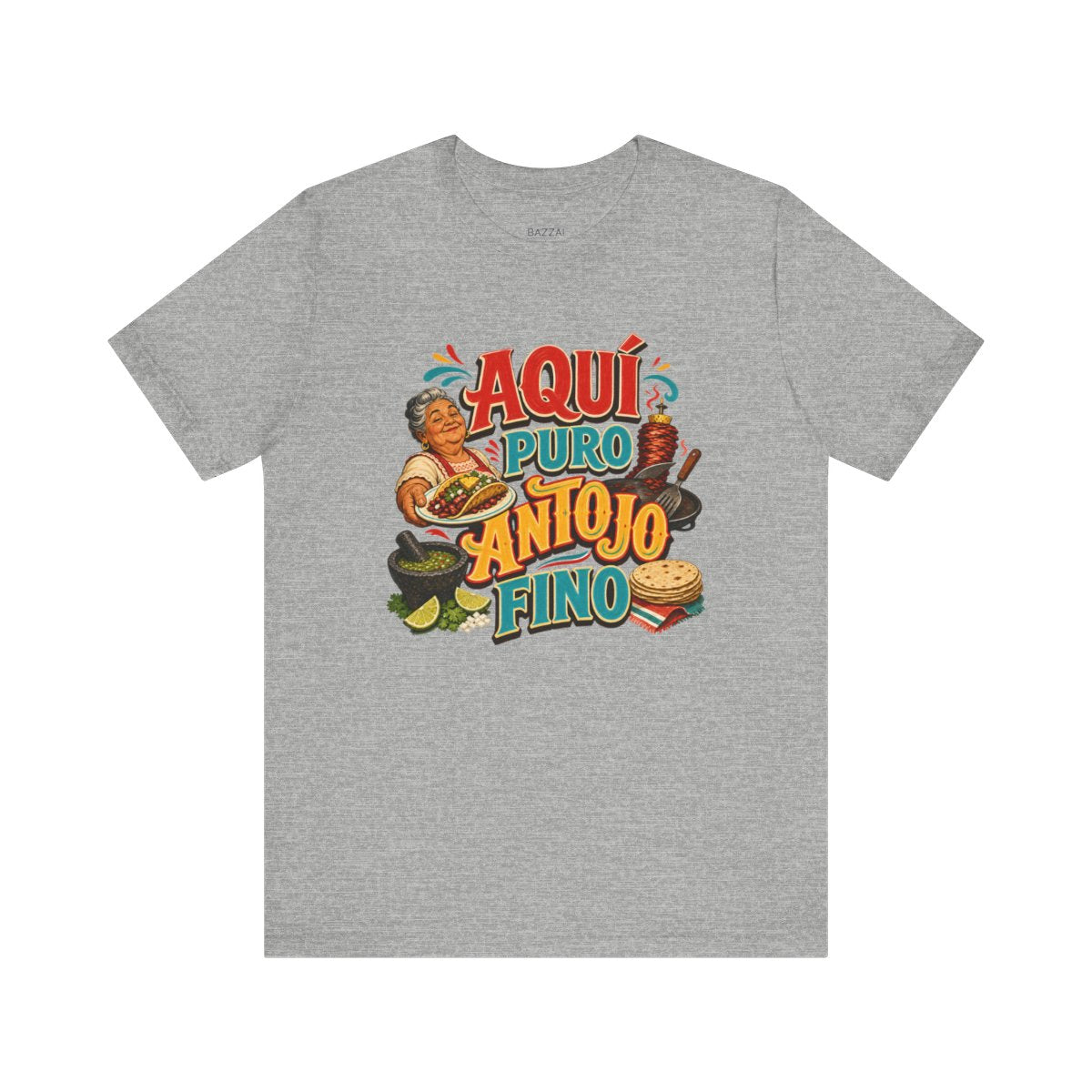 Taco Lover T-Shirt — Aquí Puro Antojo Fino — t-shirt design