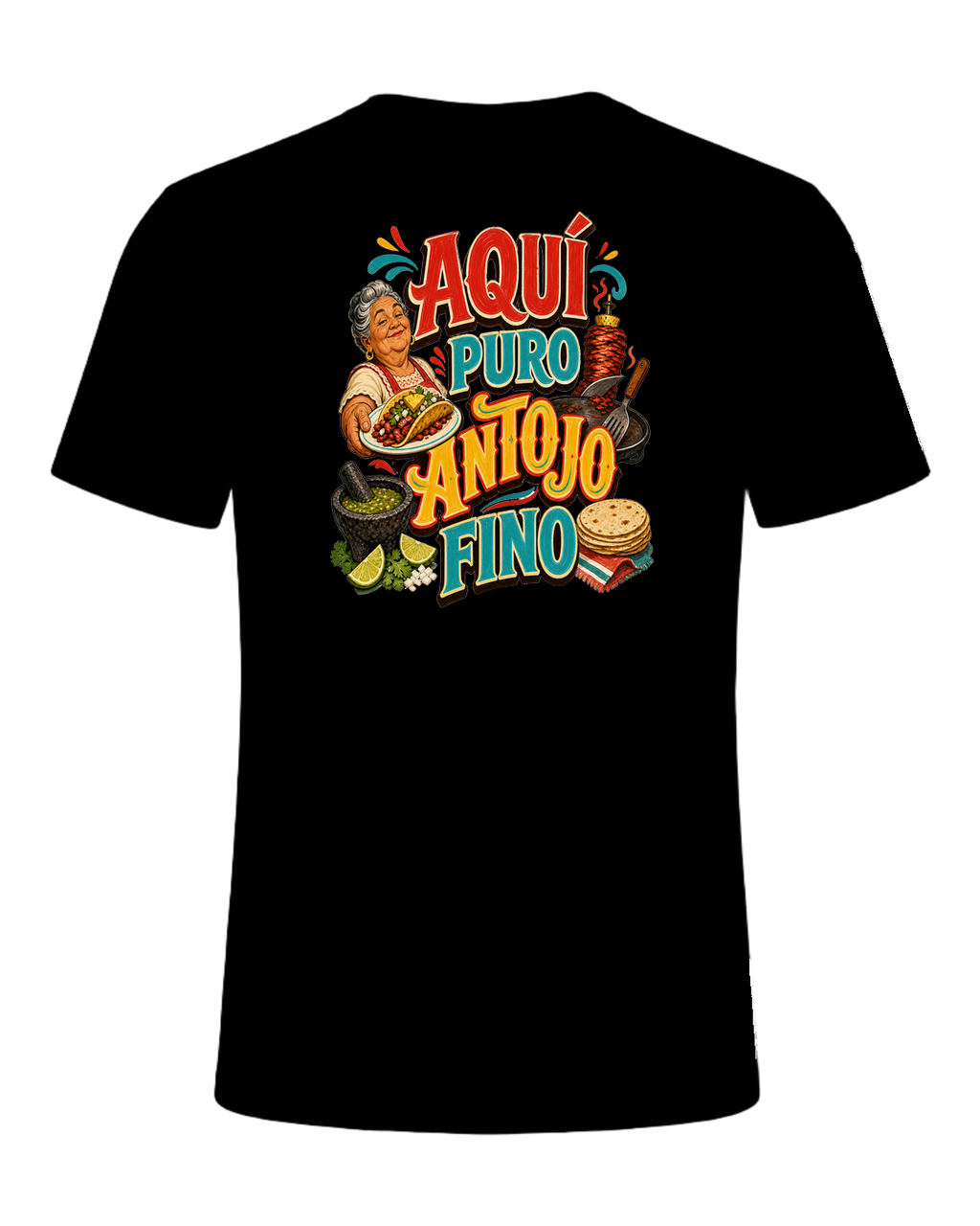 AQUÍ PURO ANTOJO FINO — Black