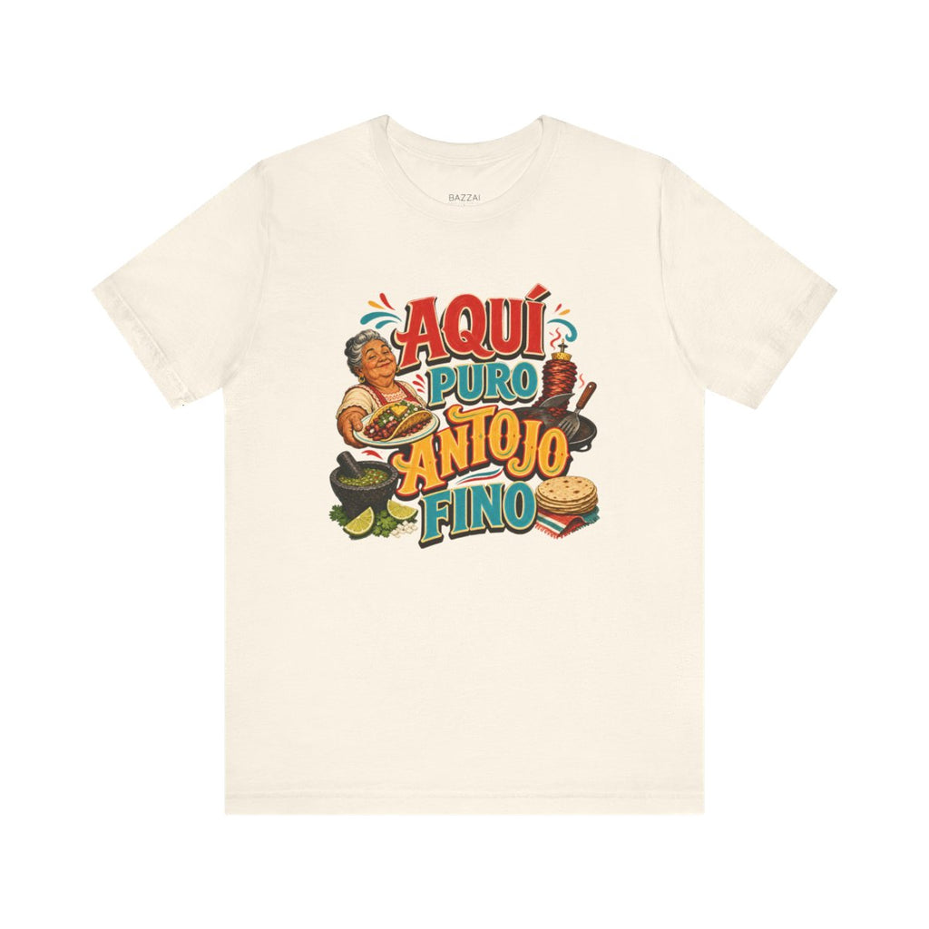 Taco Lover T-Shirt — Aquí Puro Antojo Fino — t-shirt design