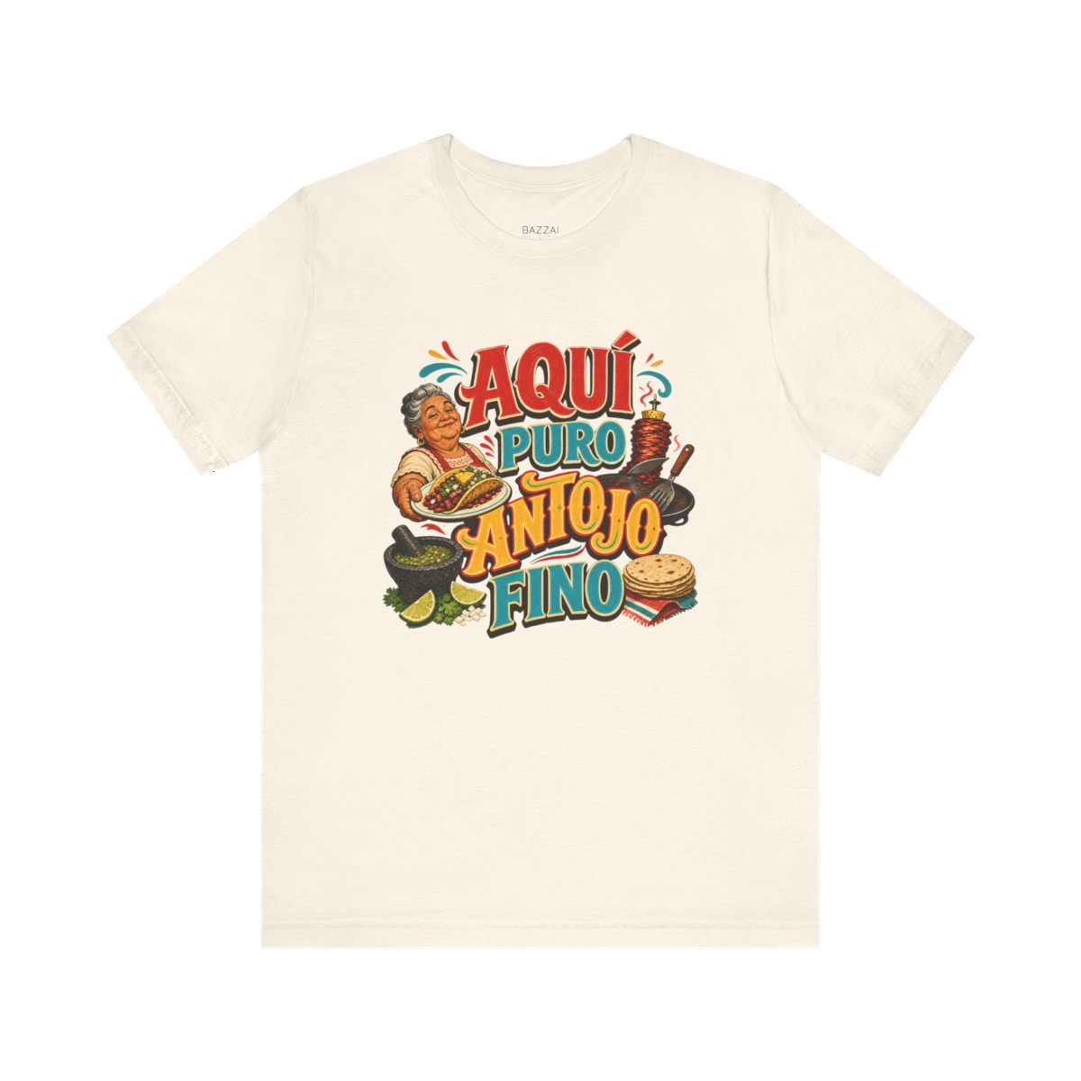 Taco Lover T-Shirt — Aquí Puro Antojo Fino — t-shirt design