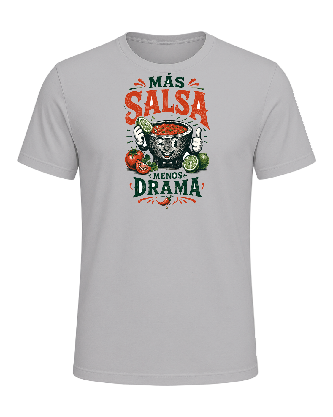 Más Salsa Menos Drama — Athletic Heather
