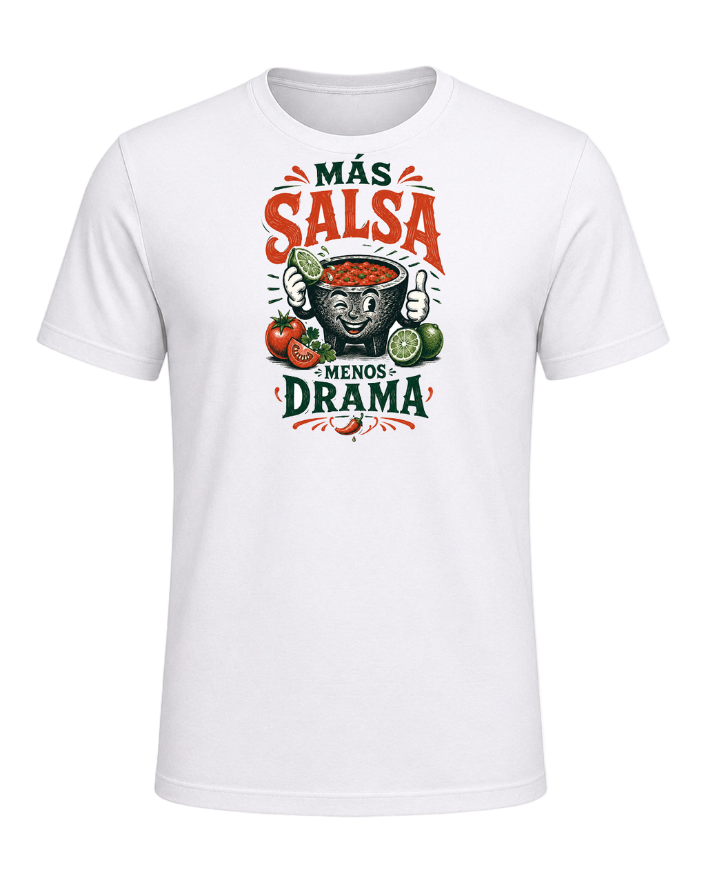 Más Salsa Menos Drama — White