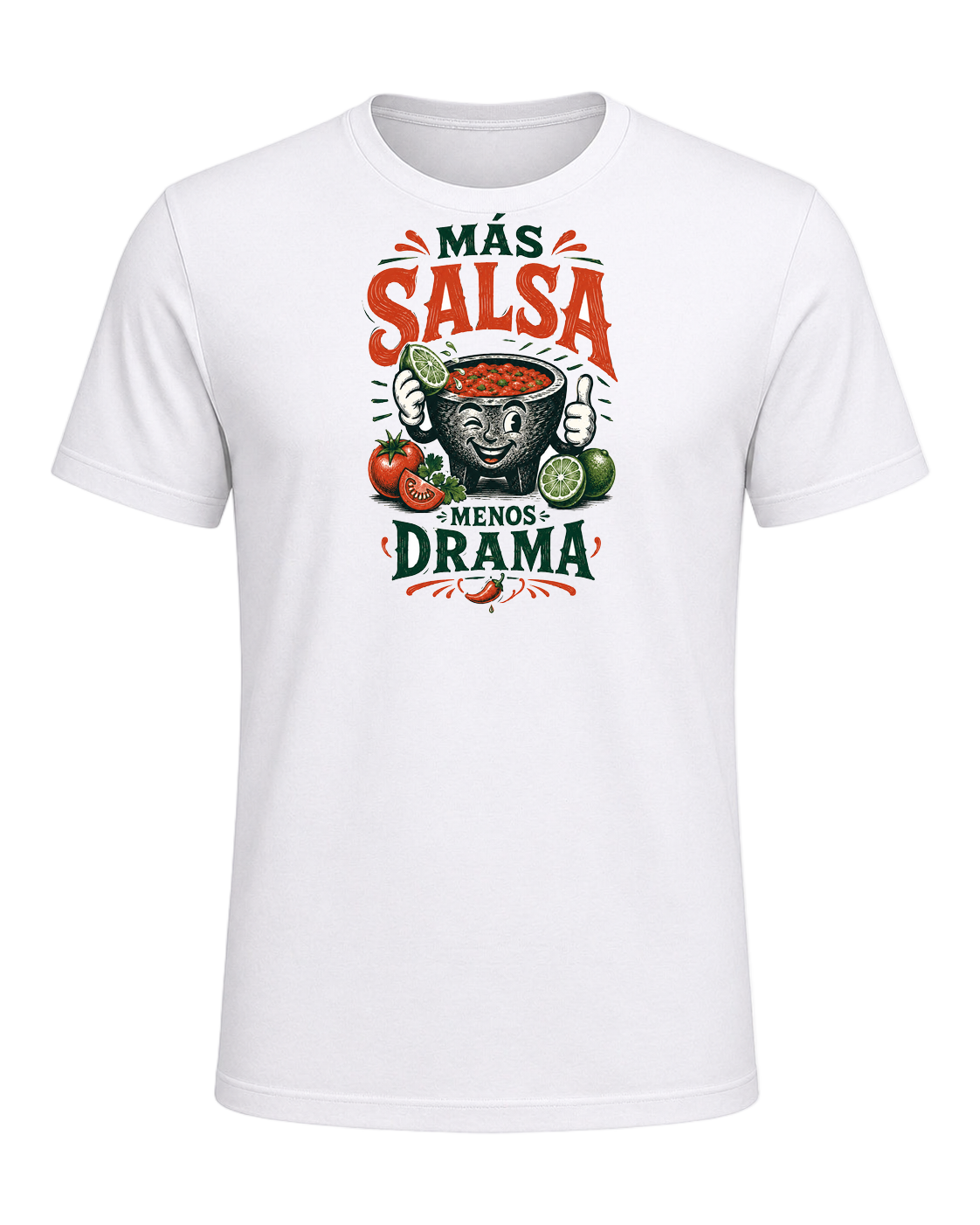 Más Salsa Menos Drama — White