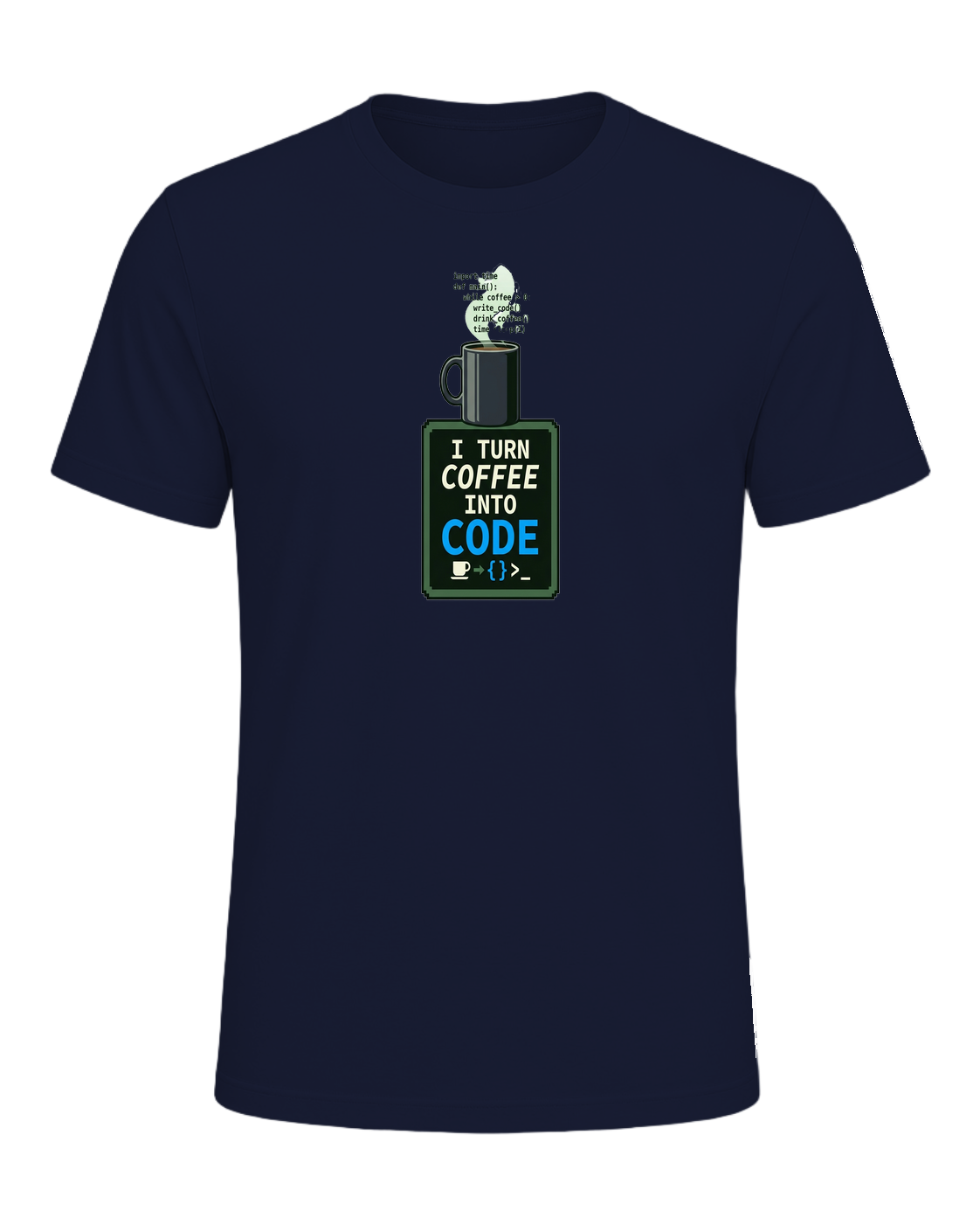 Coffee + Programmer — Navy