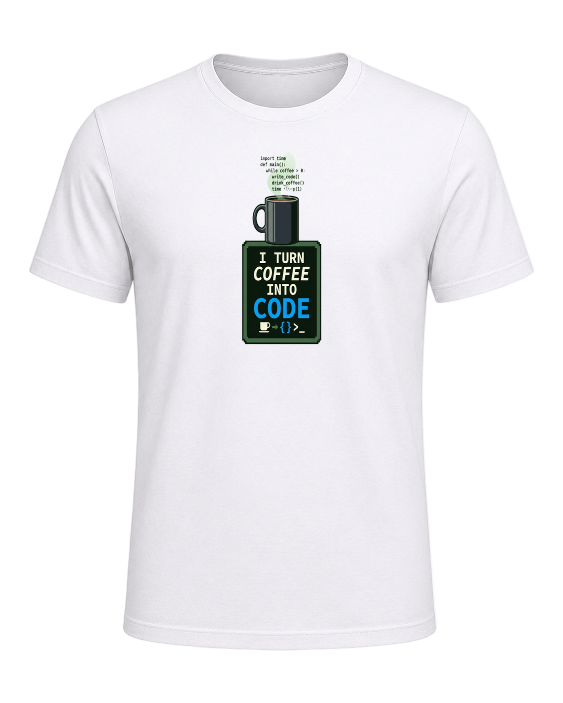Coffee + Programmer — White