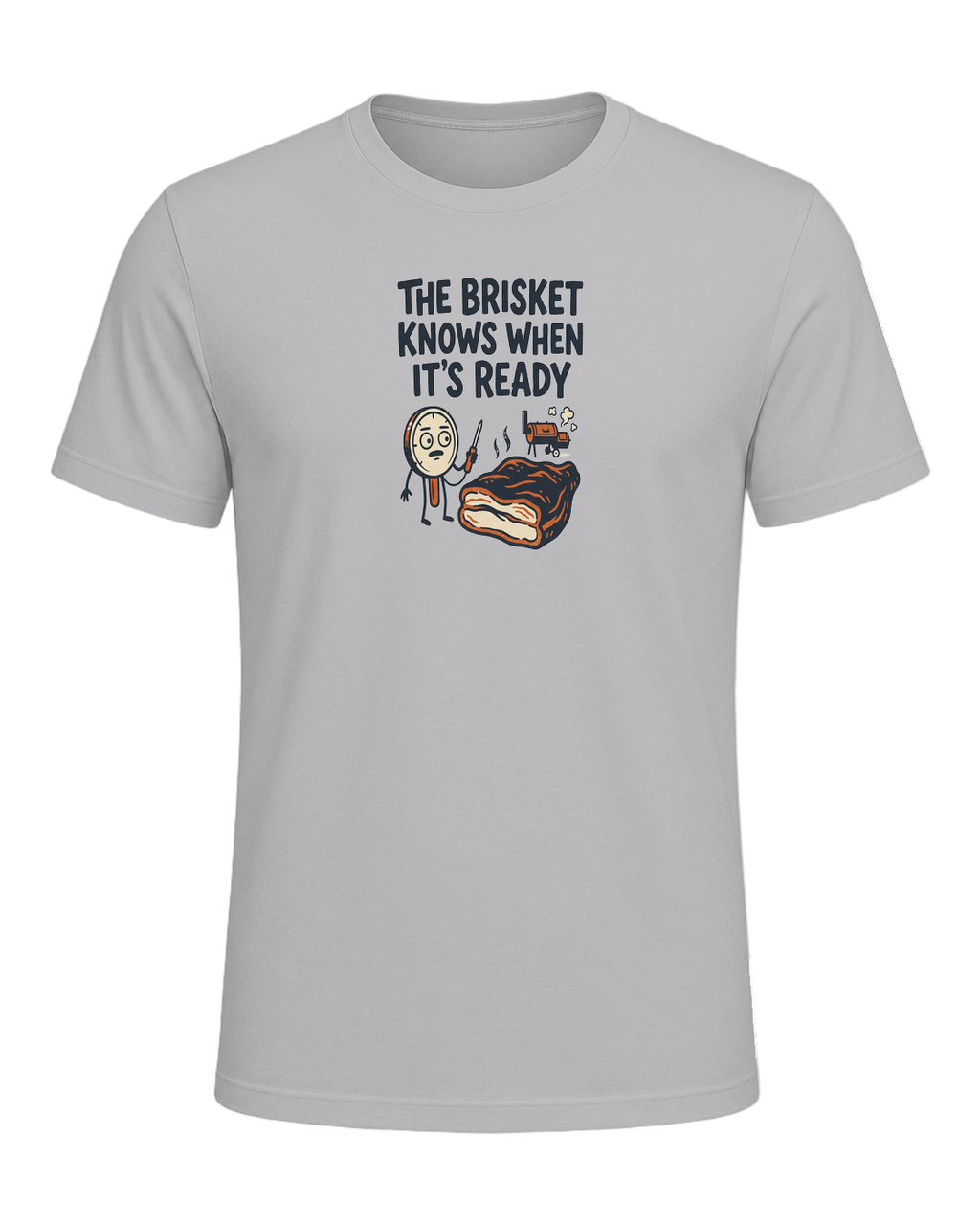 THE BRISKET KNOWS WHEN IT'S READY — Athletic Heather