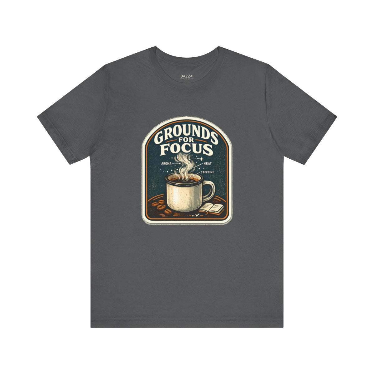 Coffee Gift T-Shirt — Grounds for Focus — coffees t-shirt design by Sol