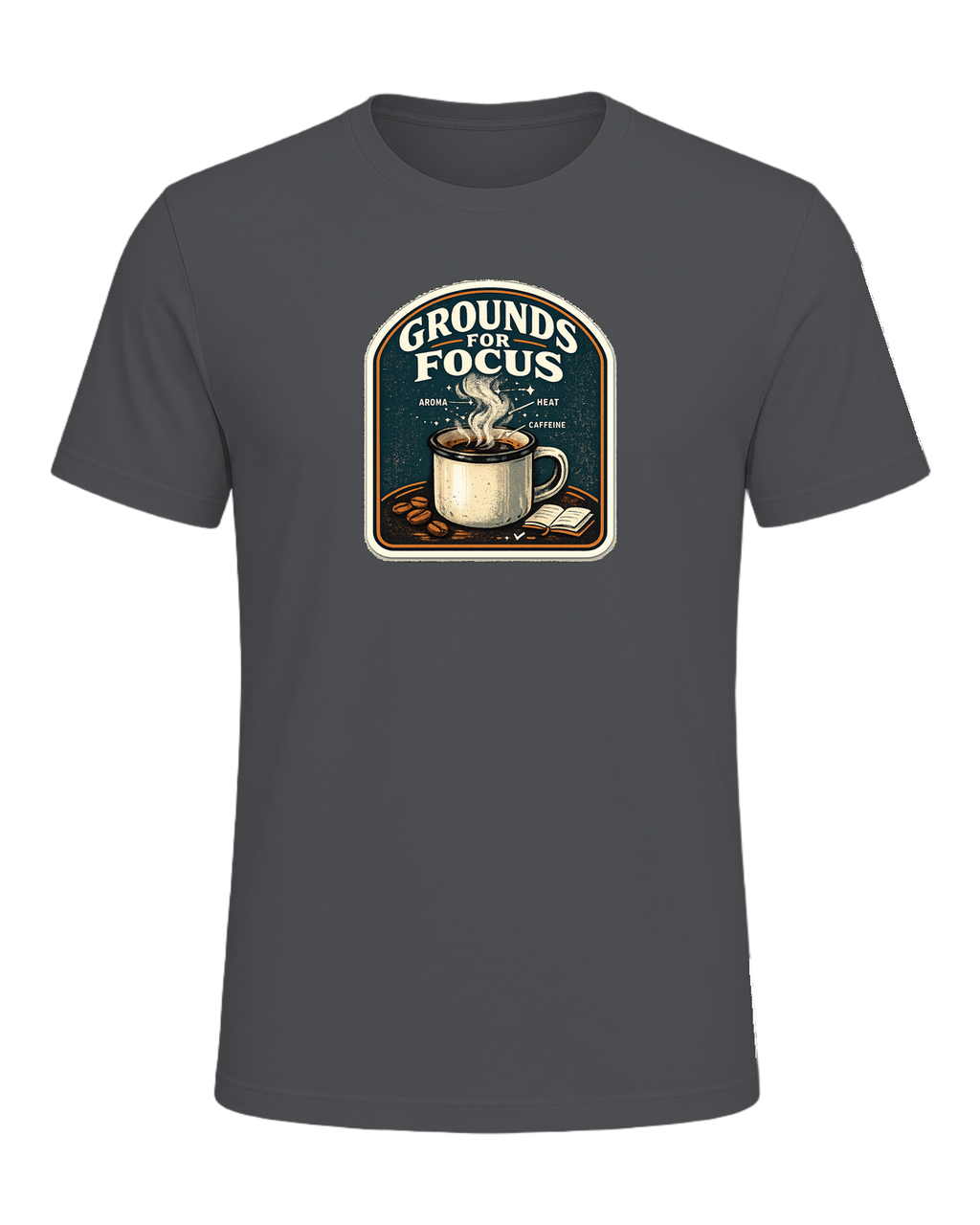 Grounds For Focus Tee — Asphalt