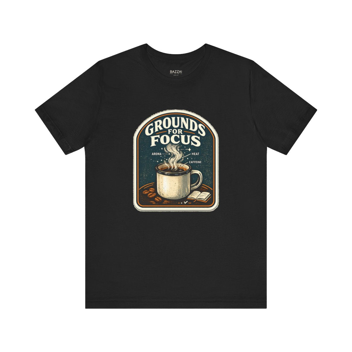 Coffee Gift T-Shirt — Grounds for Focus — coffees t-shirt design by Sol