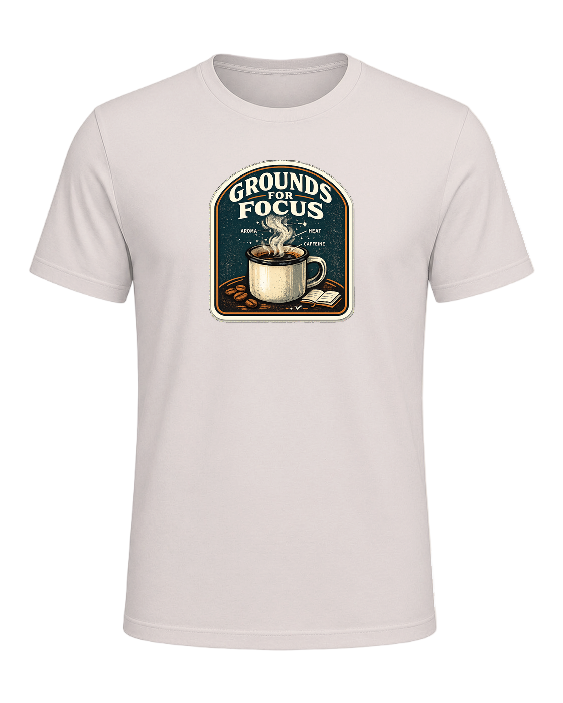 Grounds For Focus Tee — Heather Dust