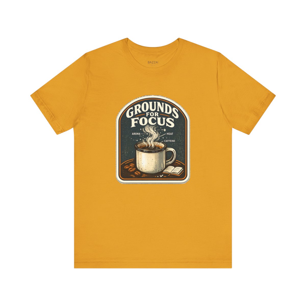 Coffee Gift T-Shirt — Grounds for Focus — coffees t-shirt design by Sol