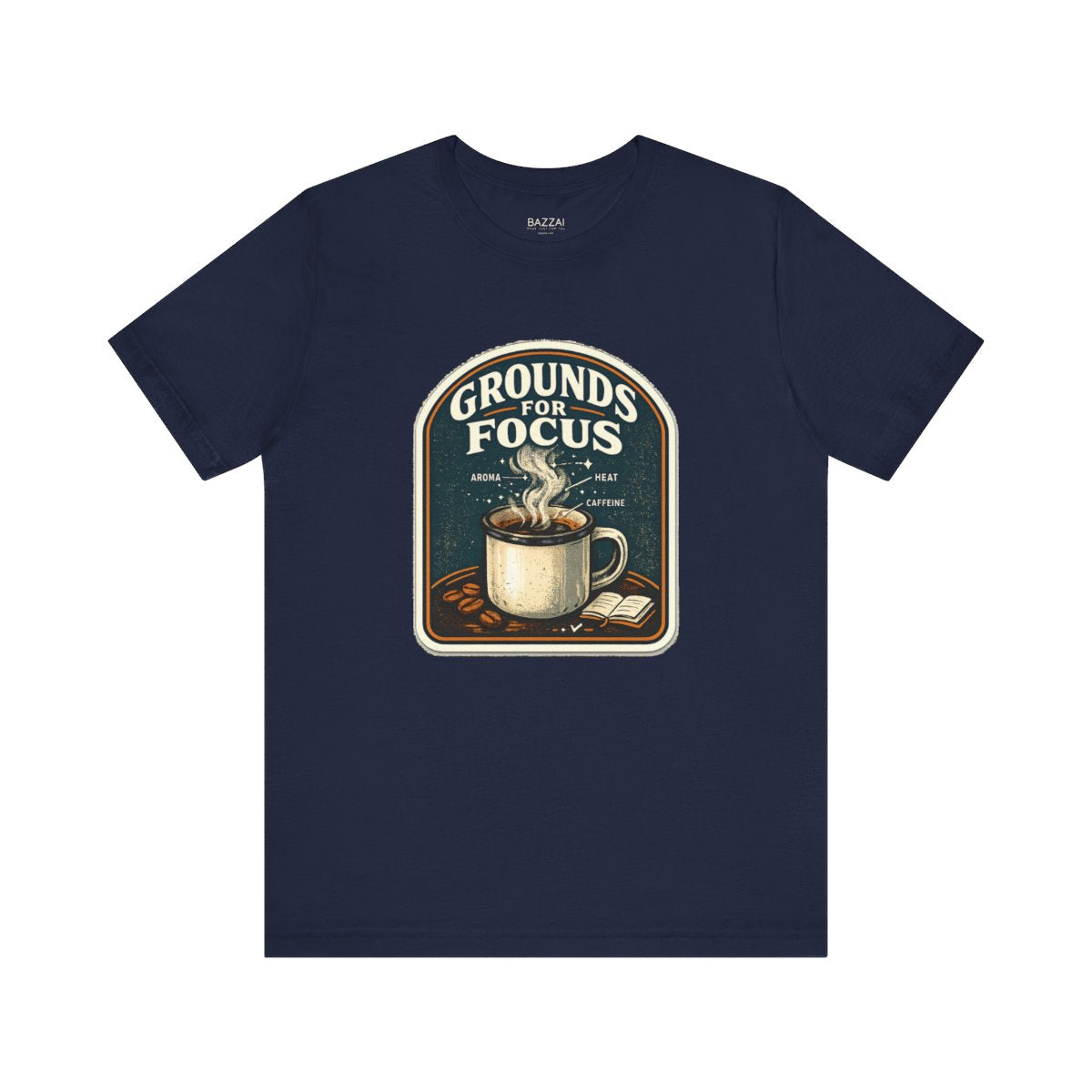 Coffee Gift T-Shirt — Grounds for Focus — coffees t-shirt design by Sol