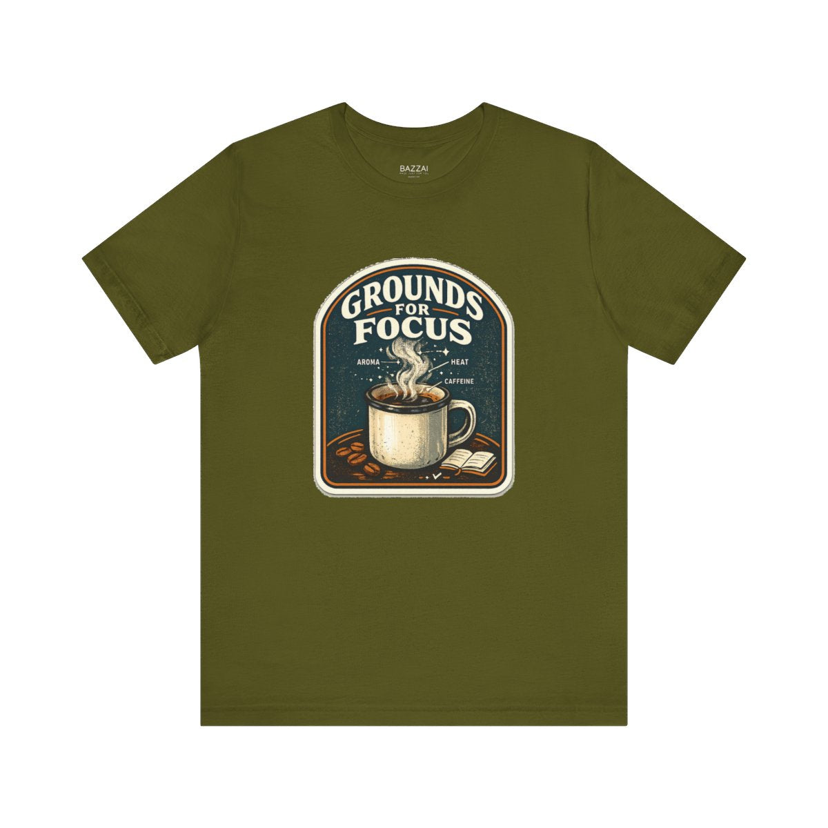 Coffee Gift T-Shirt — Grounds for Focus — coffees t-shirt design by Sol