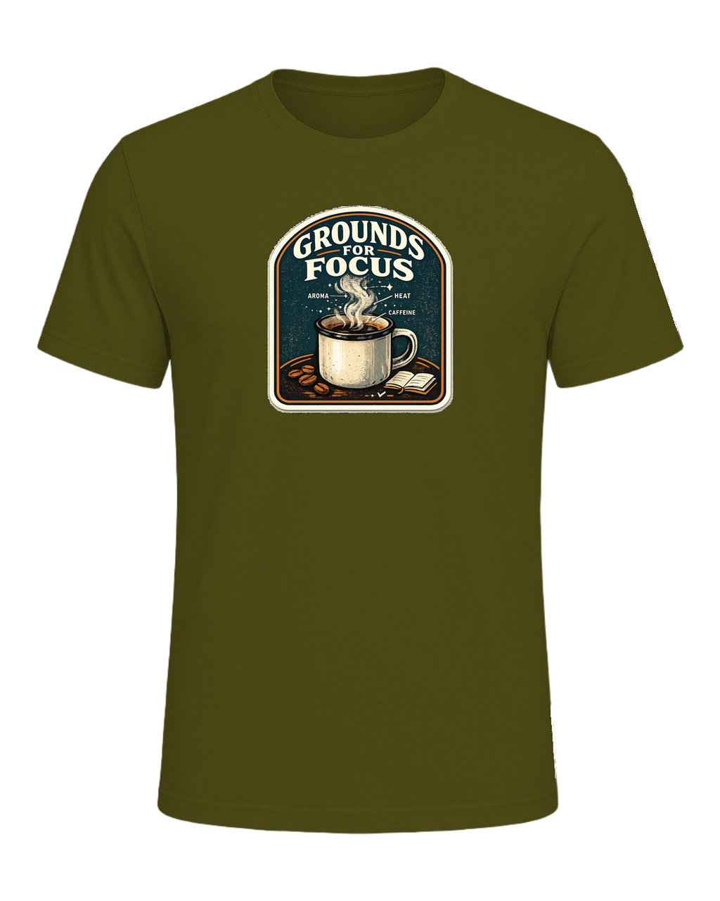 Grounds For Focus Tee — Olive