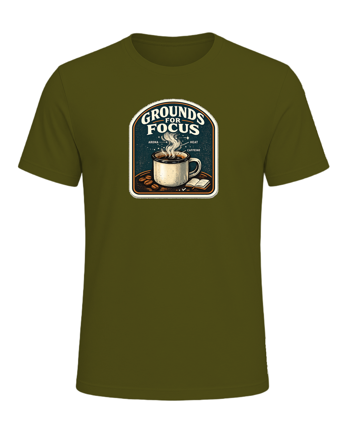Grounds For Focus Tee — Olive