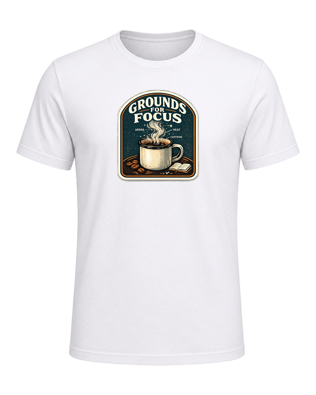 Grounds For Focus Tee — White