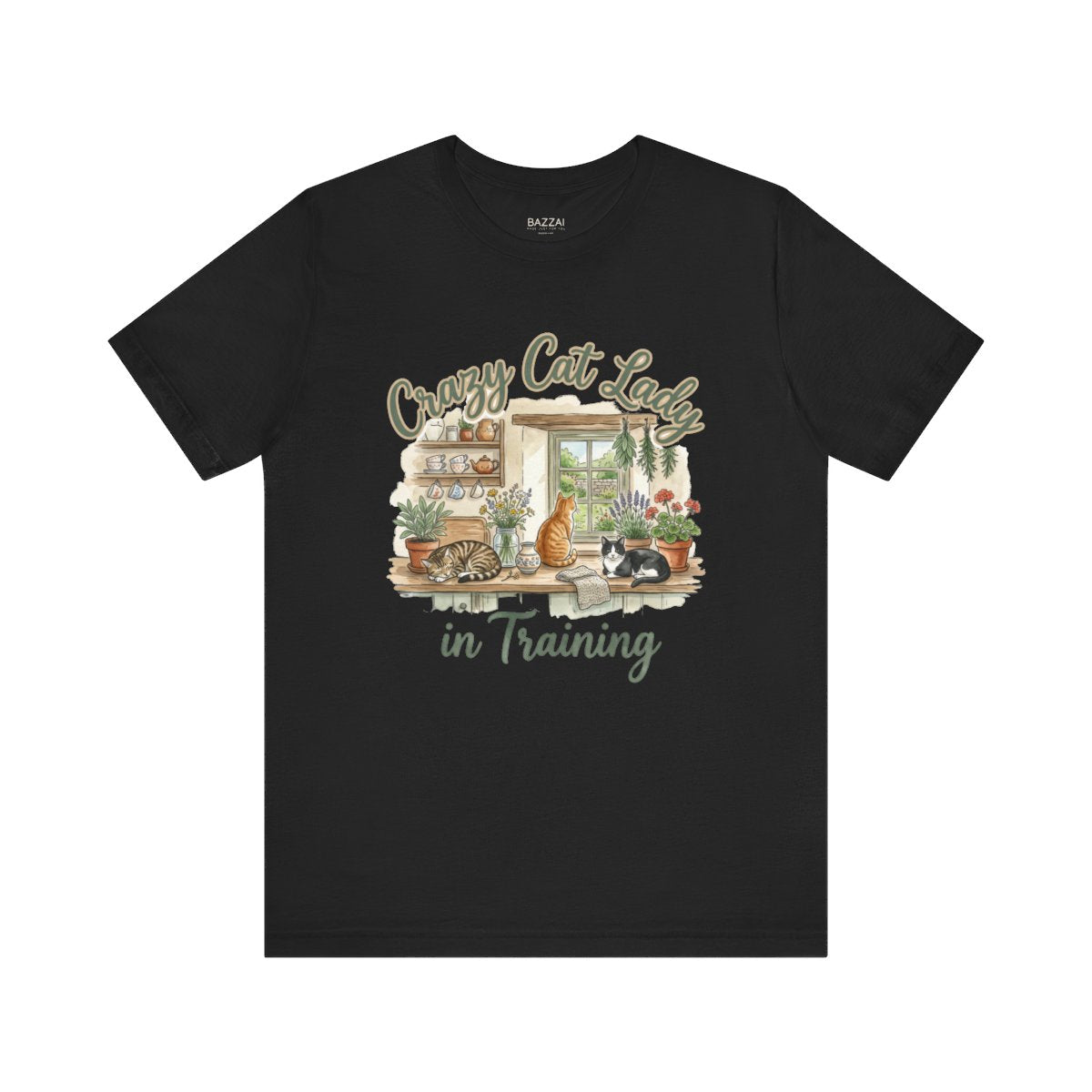Cottagecore Cat T-Shirt — Bread, Cats and Soft Light — t-shirt design