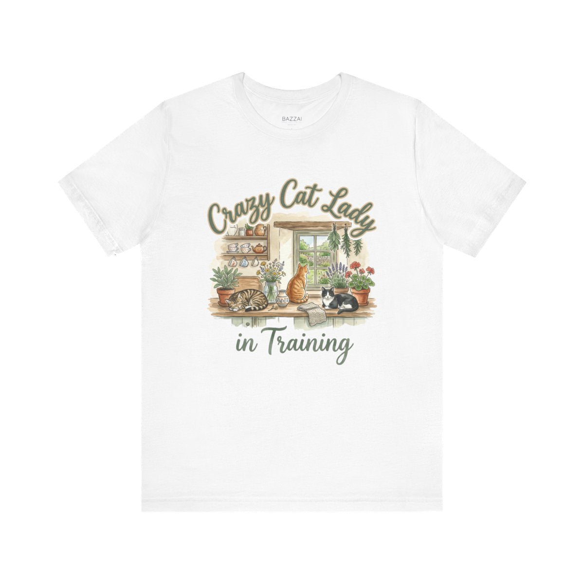 Cottagecore Cat T-Shirt — Bread, Cats and Soft Light — t-shirt design