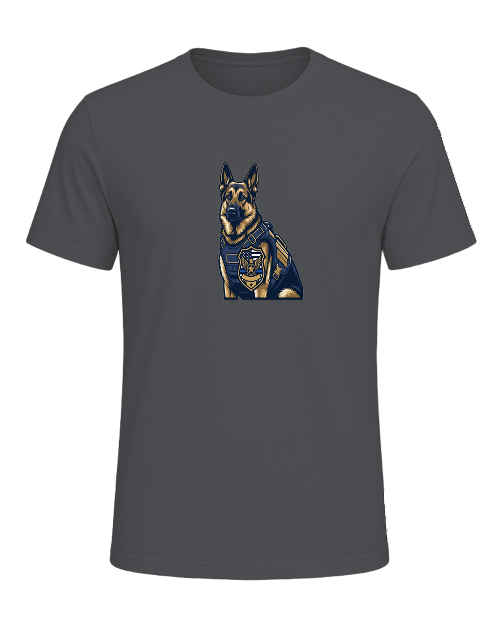 German Shepherd K9 Officer — Asphalt