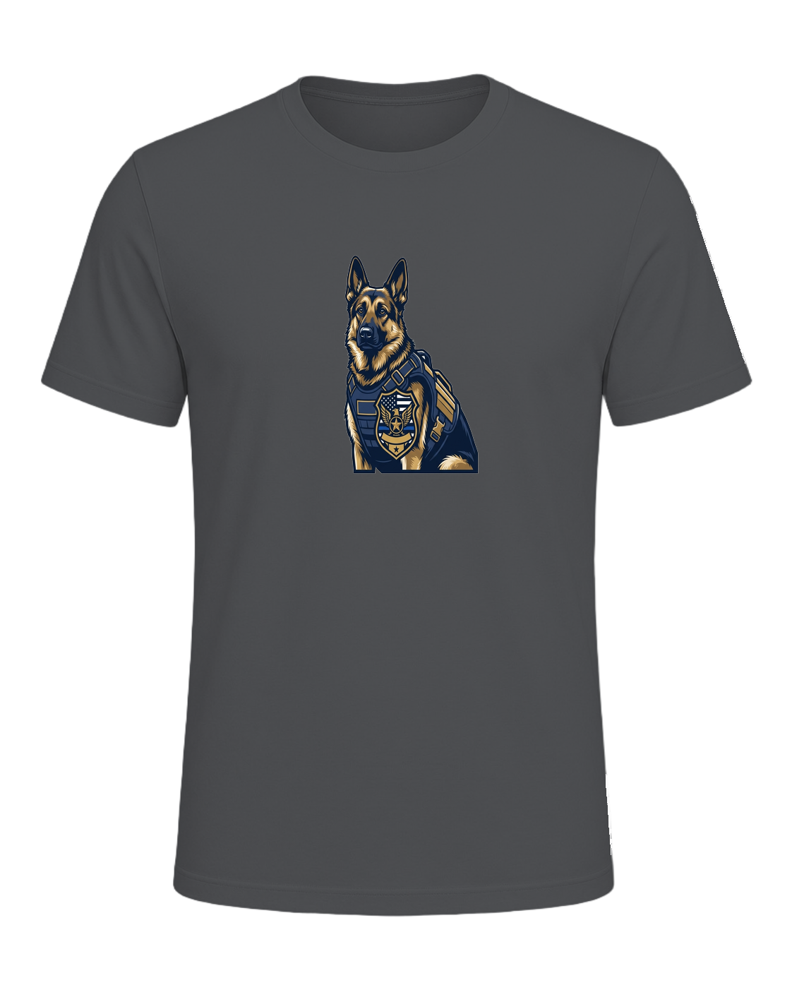 German Shepherd K9 Officer — Asphalt