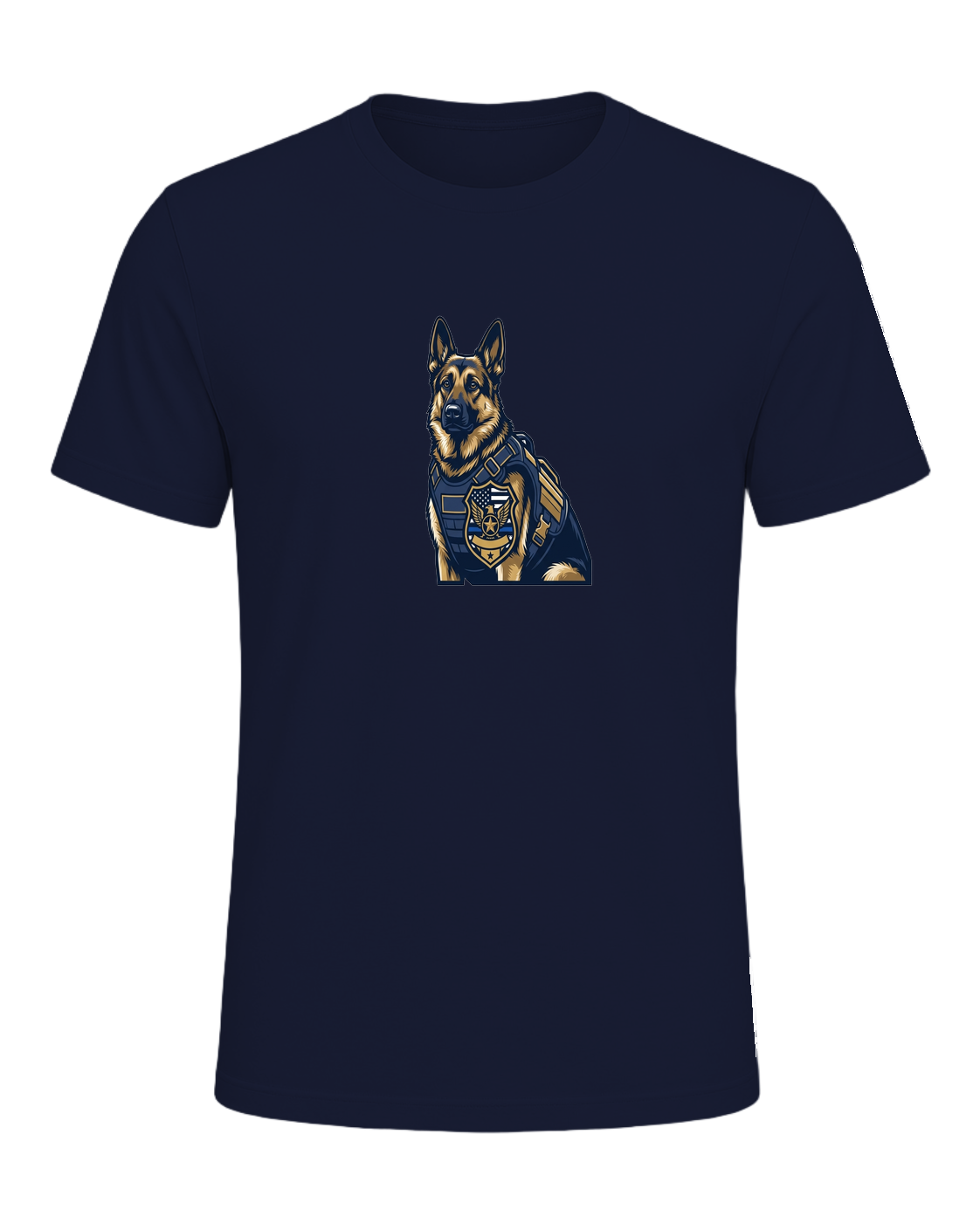 German Shepherd K9 Officer — Navy
