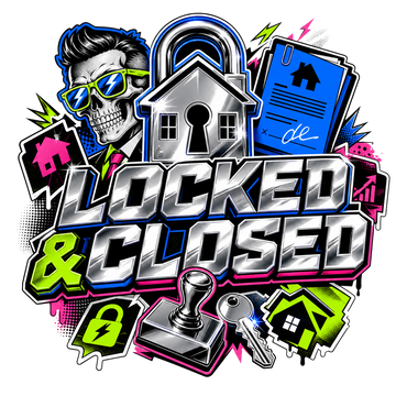 Funny Mortgage T-Shirt — Locked & Closed
