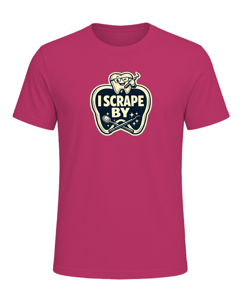 I Scrape By Tee — Berry