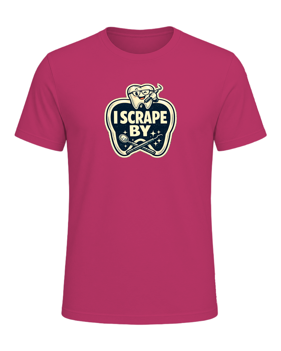 I Scrape By Tee — Berry