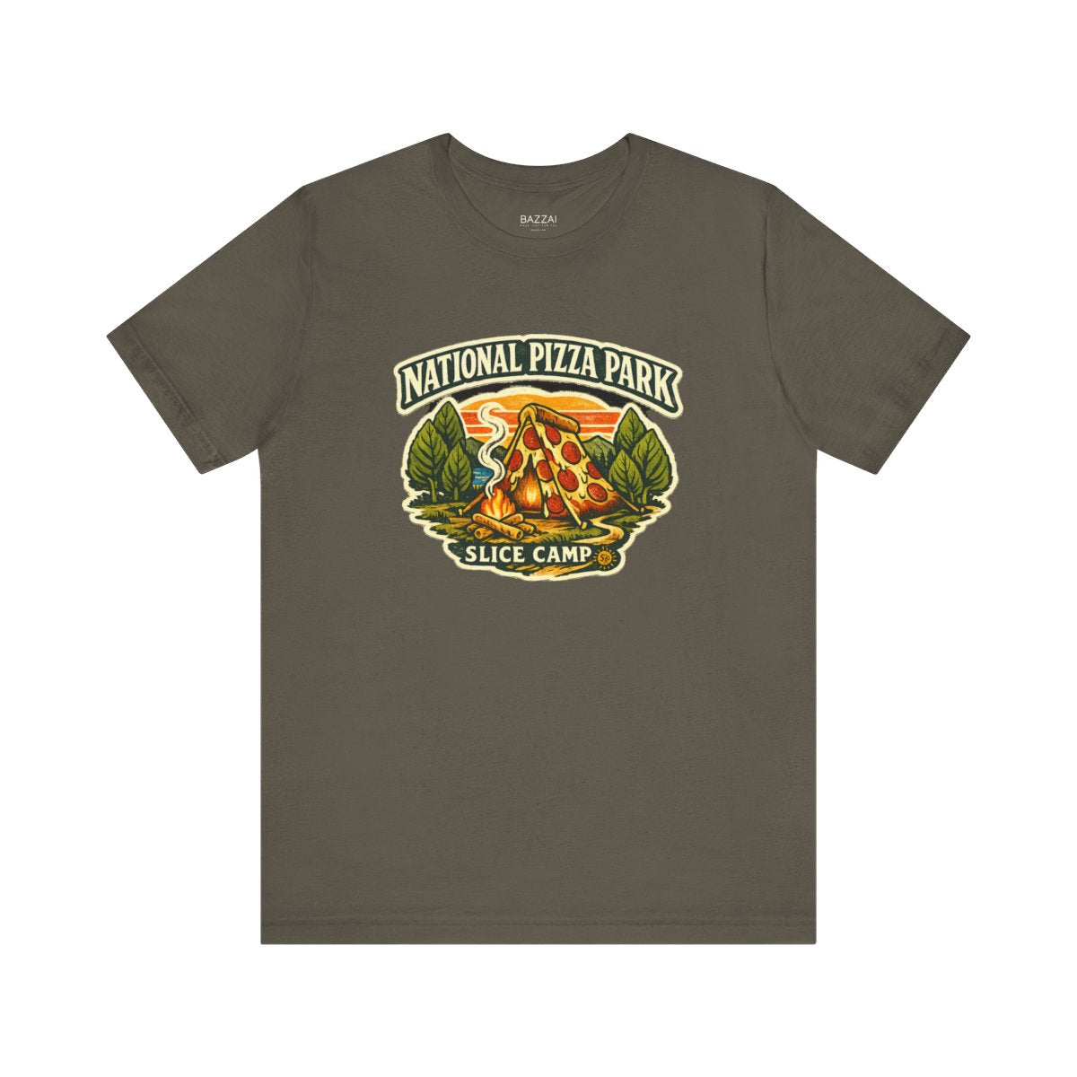 Funny Pizza Gift T-Shirt — National Pizza Park — t-shirt design by Sol