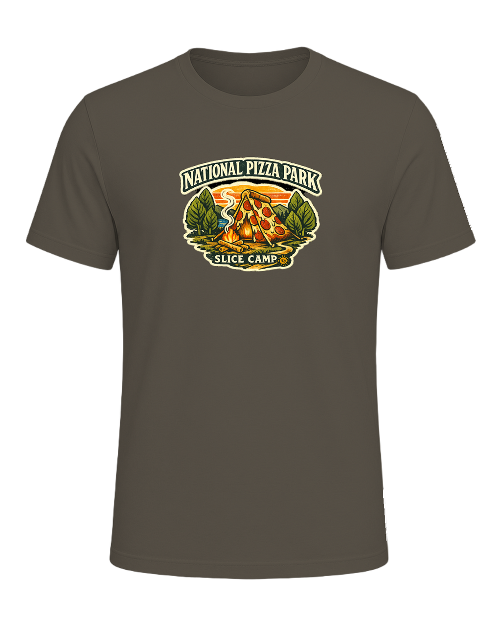 National Pizza Park Tee — Army