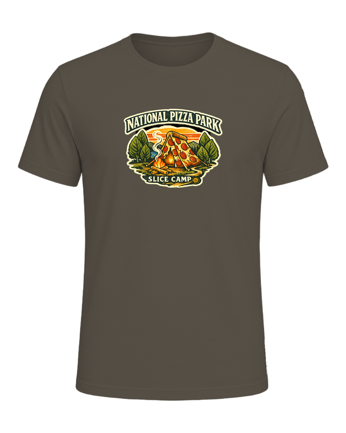 National Pizza Park Tee — Army