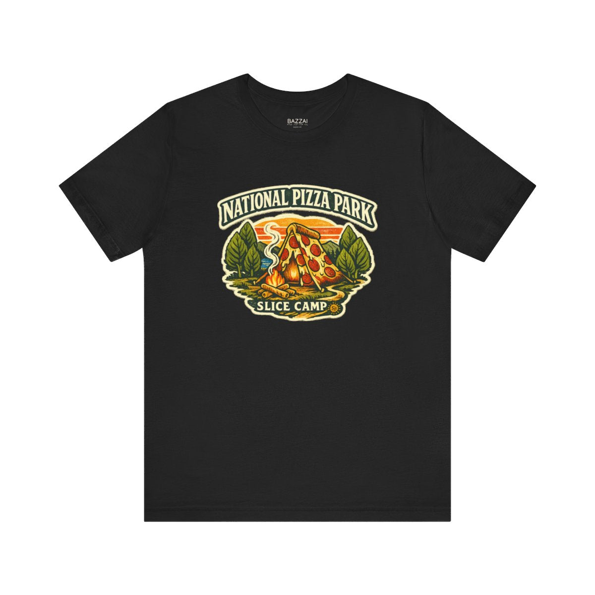 Funny Pizza Gift T-Shirt — National Pizza Park — t-shirt design by Sol