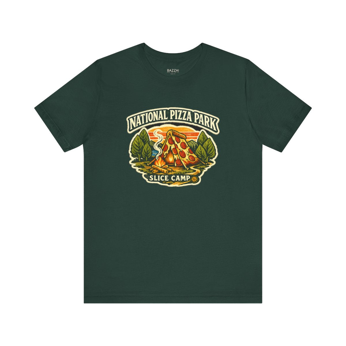 Funny Pizza Gift T-Shirt — National Pizza Park — t-shirt design by Sol