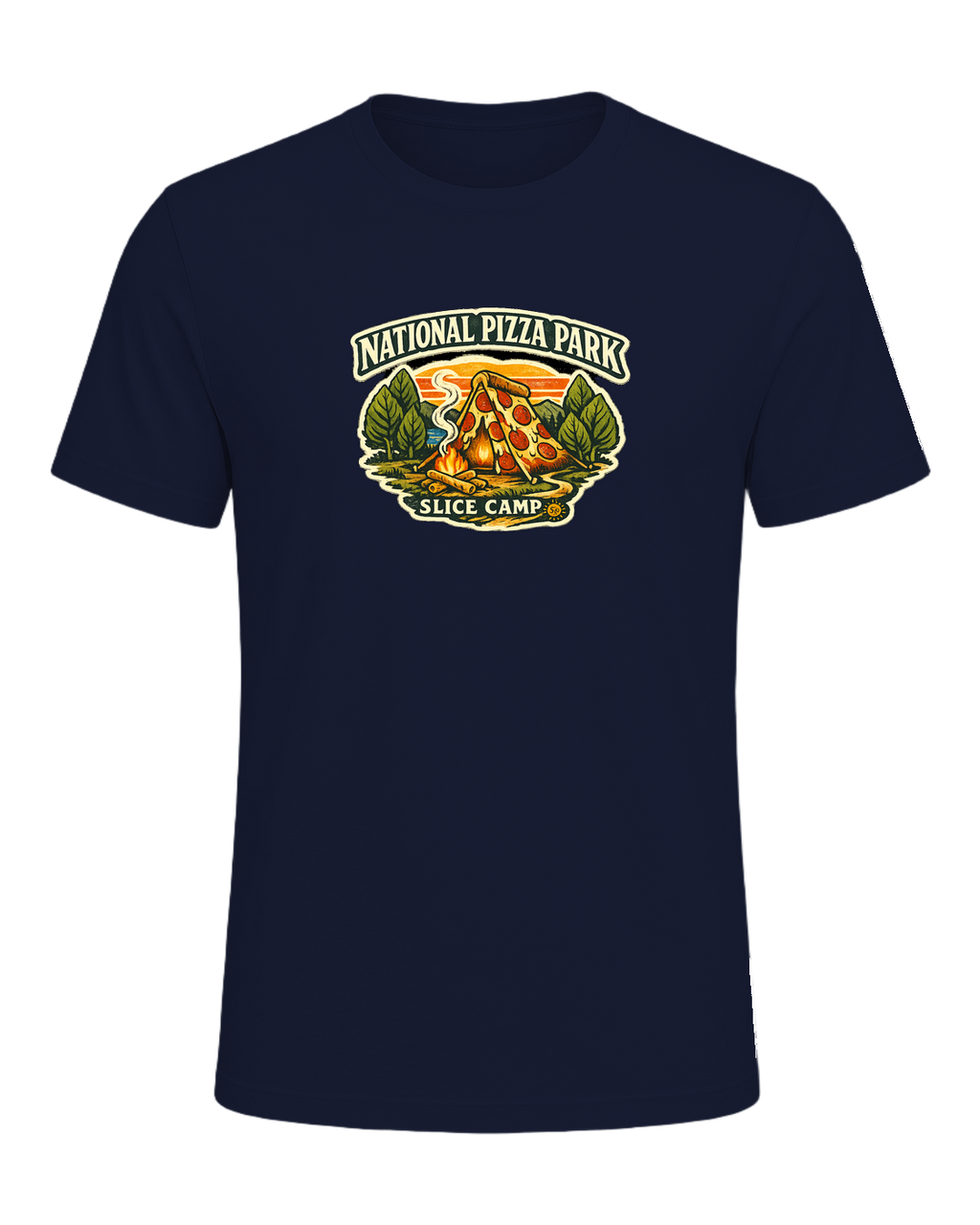 National Pizza Park Tee — Navy