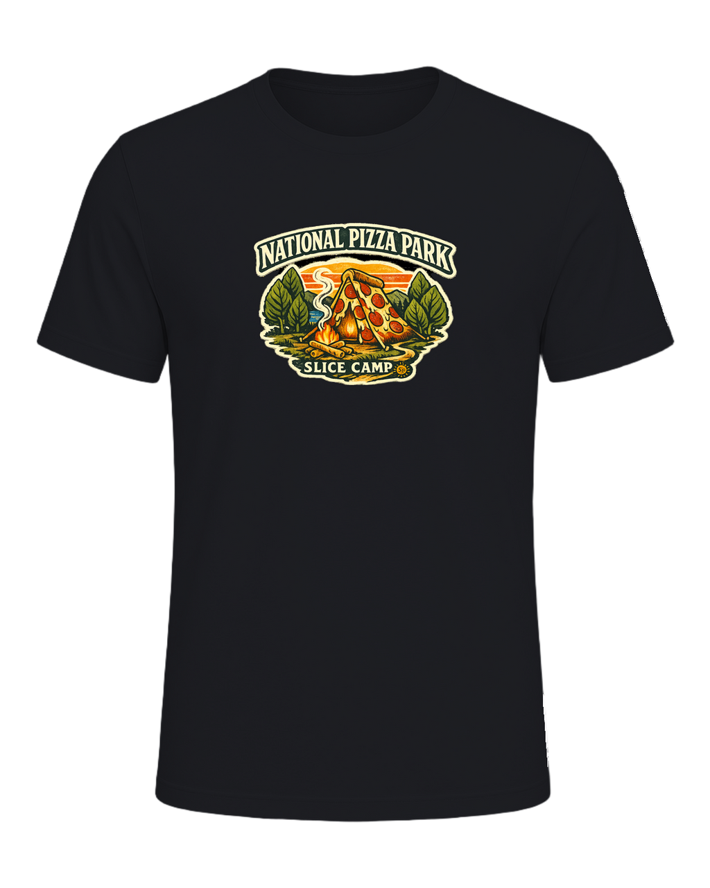 National Pizza Park Tee — Vintage Black