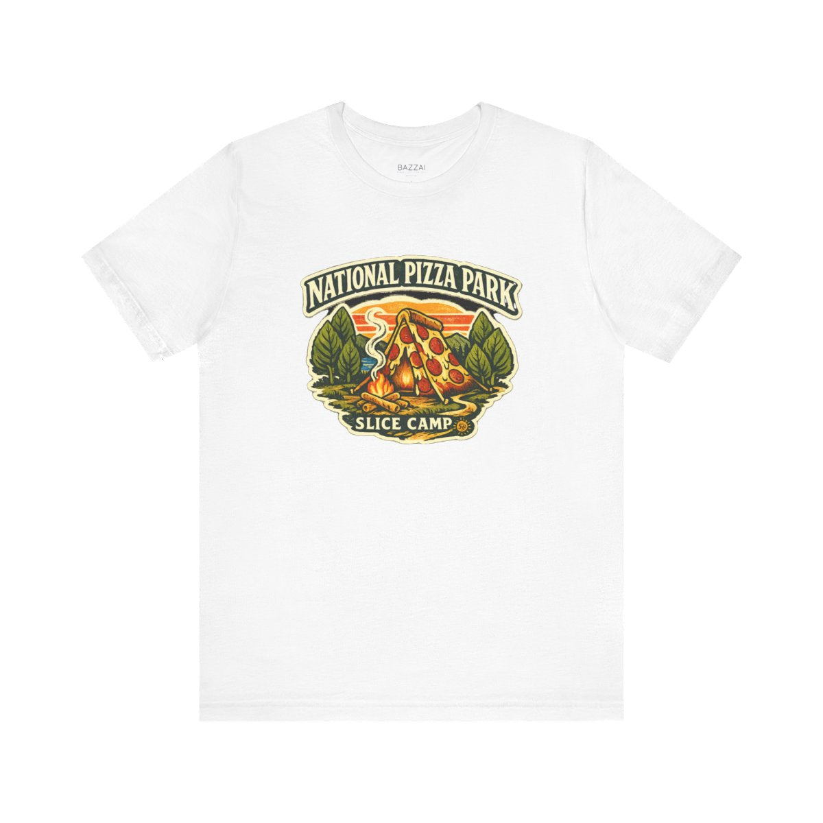 Funny Pizza Gift T-Shirt — National Pizza Park — t-shirt design by Sol