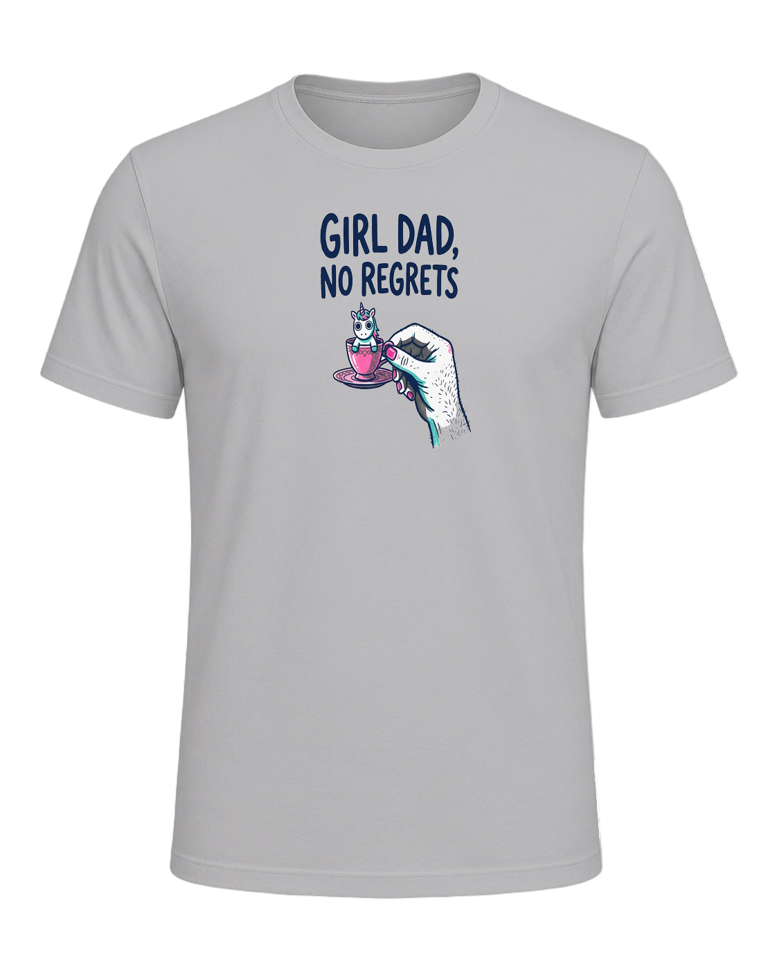 GIRL DAD, NO REGRETS — Athletic Heather