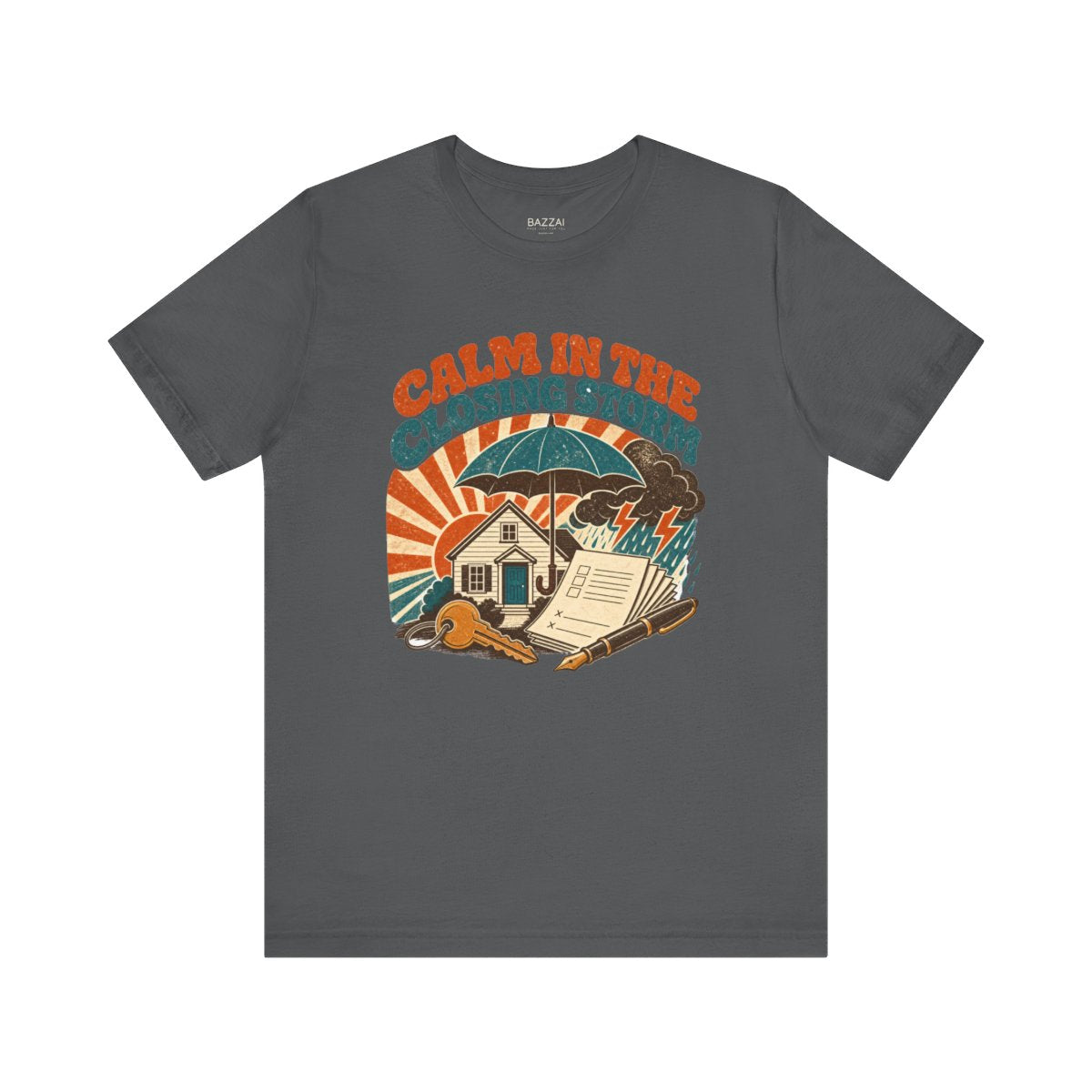 Loan Officer Gift T-Shirt — Calm in the Closing Storm — mortgage t-shirt design