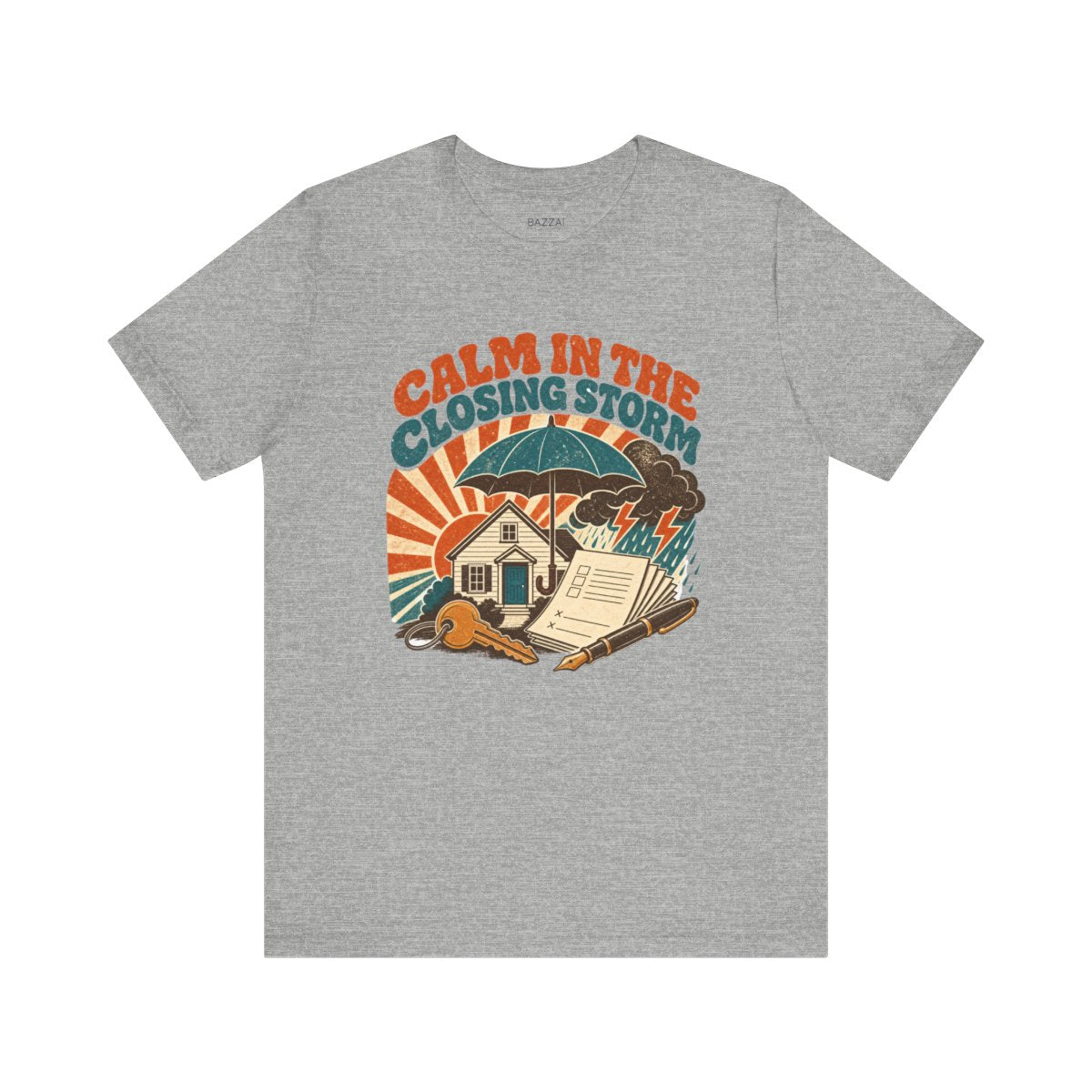 Loan Officer Gift T-Shirt — Calm in the Closing Storm — mortgage t-shirt design